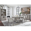 Magnussen Home Braelyn Dorian Grey Upholstered Host Chair Two Pack