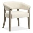 Magnussen Home Braelyn Dorian Grey Upholstered Host Chair Two Pack