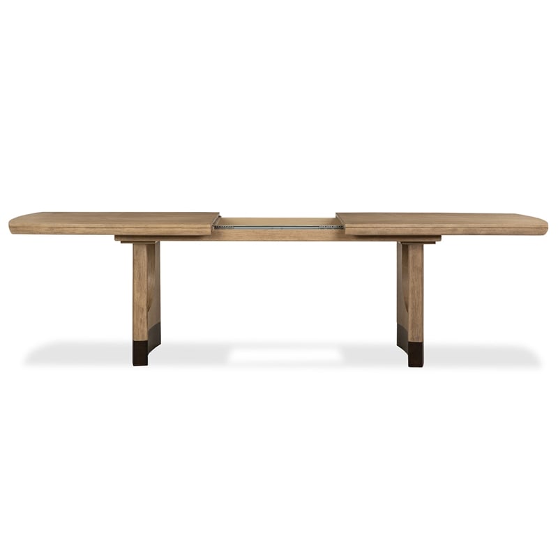 Magnussen Home Tristan Swiss Coffee Extendable Trestle Dining Table