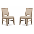 Magnussen Home Tristan Swiss Coffee Upholstered Side Chair Two Pack