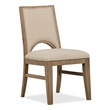 Magnussen Home Tristan Swiss Coffee Upholstered Side Chair Two Pack