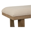 Magnussen Home Tristan Upholstered Backless Bench With U-Shaped Legs