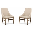 Magnussen Home Tristan Swiss Coffee Upholstered Arm Chair Two Pack