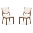 Magnussen Home Westbourne Dark Umber Upholstered Side Chair Two Pack