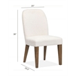 Magnussen Home Westbourne Dark Umber Upholstered Host Chair Two Pack