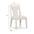 Magnussen Home Lorelei Misty Cloud Upholstered Side Chair Two Pack