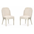 Magnussen Home Lorelei Misty Cloud Upholstered Host Chair Two Pack