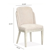Magnussen Home Lorelei Misty Cloud Upholstered Host Chair Two Pack