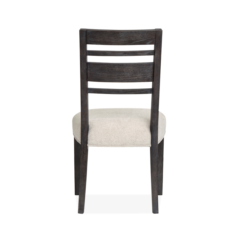 Magnussen Home Plum Creek Ravenwood Black Upholstered Side Chair Two Pack