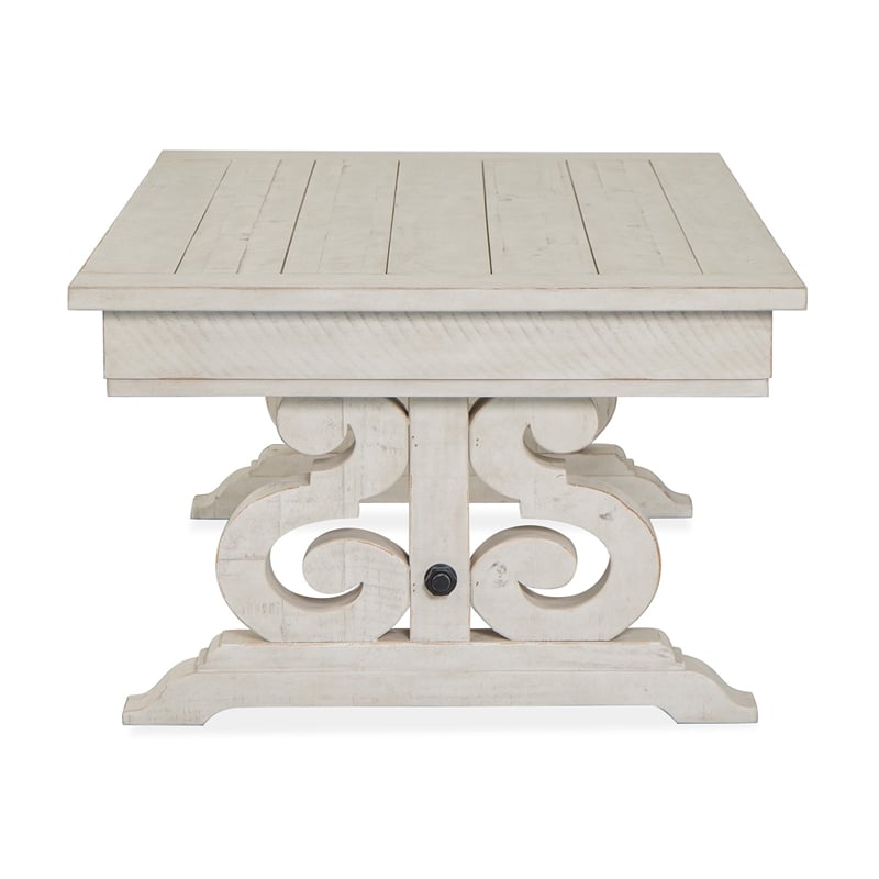 Magnussen Home Bronwyn Alabaster Rectangular Cocktail Table