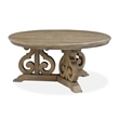 Magnussen Home Tinley Park Dove Tail Grey Round Cocktail Table