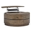 Magnussen Home Baisden Tobacco Round Lift Top Cocktail Table With Casters
