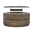 Magnussen Home Baisden Tobacco Round Lift Top Cocktail Table With Casters
