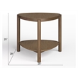Magnussen Home Hadleigh Brown Honey Shaped Accent End Table