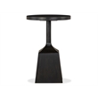 Magnussen Home Lindon Coffee Bean Round Pedestal Accent End Table