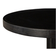 Magnussen Home Lindon Coffee Bean Round Pedestal Accent End Table