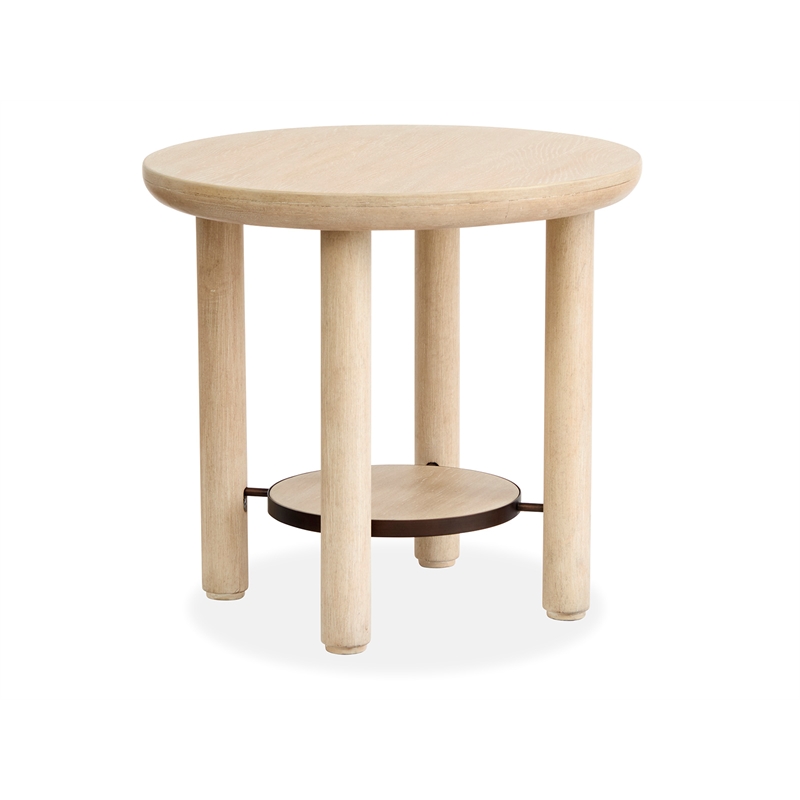 Salt Life Home Sunset Cove Sanibel Brown Round End Table