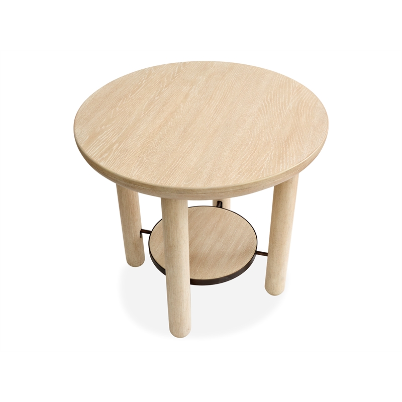 Salt Life Home Sunset Cove Sanibel Brown Round End Table