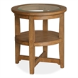 Magnussen Home Durant Honey Brown Shelf End Table