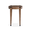 Magnussen Home Kaysen Wallaby And Matte Black Round End Table