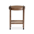Magnussen Home Kaysen Wallaby And Matte Black Round End Table