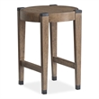 Magnussen Home Kaysen Wallaby And Matte Black Round End Table