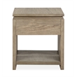 Magnussen Home Conrad Stone Harbor Grey Rectangular End Table