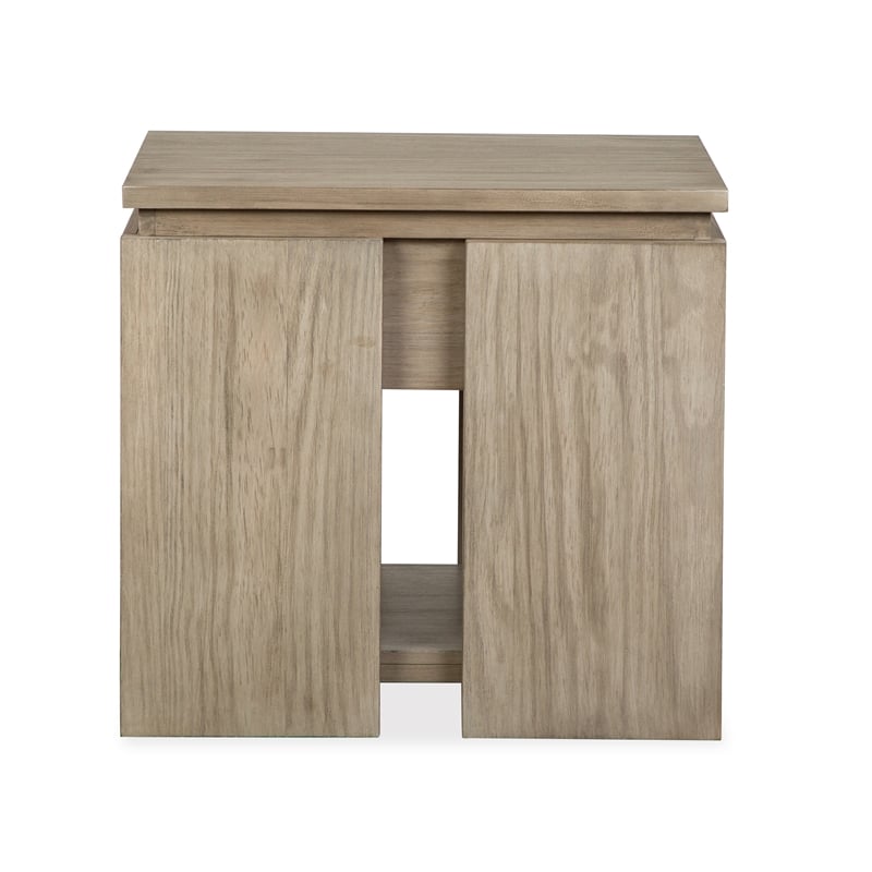 Magnussen Home Conrad Stone Harbor Grey Rectangular End Table