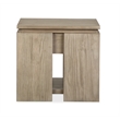 Magnussen Home Conrad Stone Harbor Grey Rectangular End Table