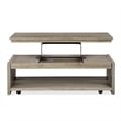 Magnussen Home Conrad Stone Rectangular Lift Top Cocktail Table With Casters