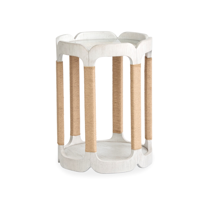 Magnussen Home Sunset Cove Moonlight Pearl Drum Table