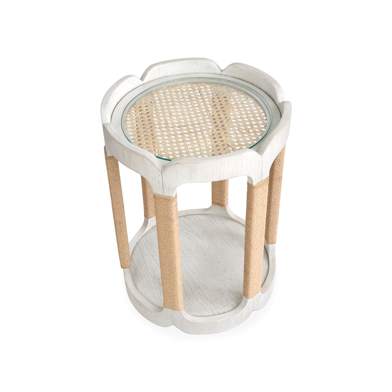 Magnussen Home Sunset Cove Moonlight Pearl Drum Table