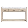 Magnussen Home Preston Gallery Buff And Antique Silver Rectangular Sofa Table