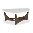 Magnussen Home Arwen Turkish Coffee Demilune Sofa Table