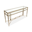 Magnussen Home Lorena Burnished Brass Rectangular Cocktail Table