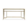 Magnussen Home Lorena Burnished Brass Rectangular Cocktail Table