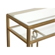 Magnussen Home Lorena Burnished Brass Rectangular Cocktail Table