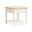 Salt Life Home Echo Isles Sea Pearl And Driftwood Rectangular End Table