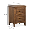Magnussen Home Bay Creek Toasted Nutmeg Small Drawer Nightstand