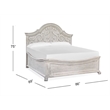 Magnussen Home Bronwyn Alabaster King Shaped Panel Bed