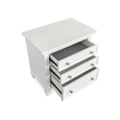 Magnussen Home Charleston White Dove White Drawer Nightstand