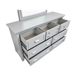 Magnussen Home Charleston Harbor Drawer Dresser With White Mirror