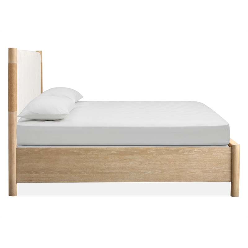 Salt Life Home Sunset Cove Sanibel Brown Queen Panel Upholstered Bed