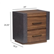 Magnussen Home Jensen Tavern Brown Drawer Nightstand