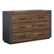 Magnussen Home Jensen Tavern Brown 6-Drawers Bedroom Dresser