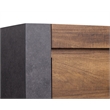 Magnussen Home Jensen Tavern Brown Double Drawer Dresser With Paper Mirror