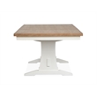Magnussen Home Kingston Whisper White Extendable Trestle Dining Table