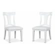Magnussen Home Kingston Whisper White Upholstered Side Chair Two Pack