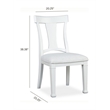 Magnussen Home Kingston Whisper White Upholstered Side Chair Two Pack