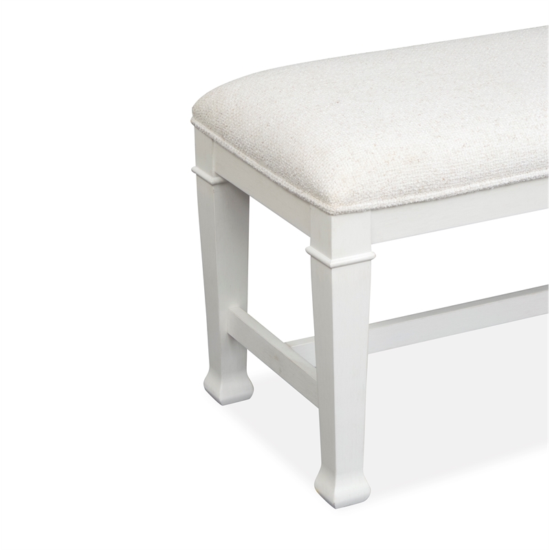 Magnussen Home Kingston Whisper White Bench